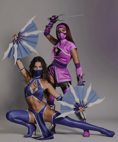 Mileena e Kitana, as personagens das fantasias de Anitta e Marina Sena para o Halloween 2023?
