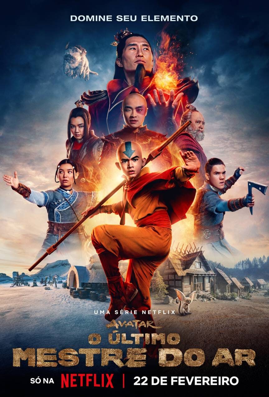 ‘Avatar: O Último Mestre do Ar’ chega à Netflix em 22 de fevereiro